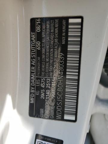 2017 MERCEDES-BENZ CLA 45 AMG WDDSJ5CB0HN430339