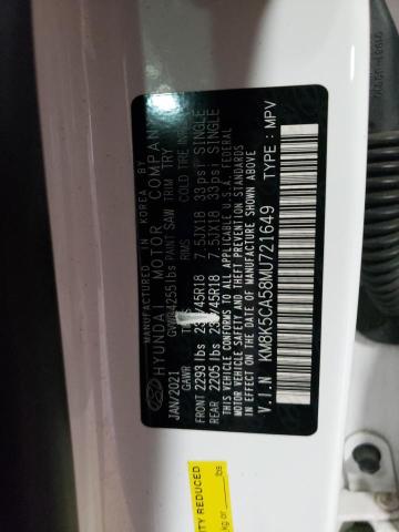 2021 HYUNDAI KONA ULTIM - KM8K5CA58MU721649