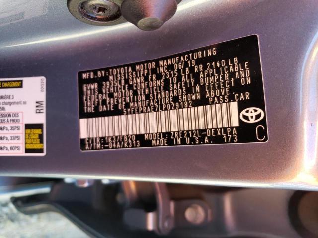 5YFEPRAE7LP029182 Toyota COROLLA LE