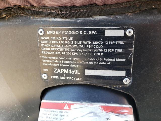2015 VESPA GTS 300 SU ZAPM459L6F5100680