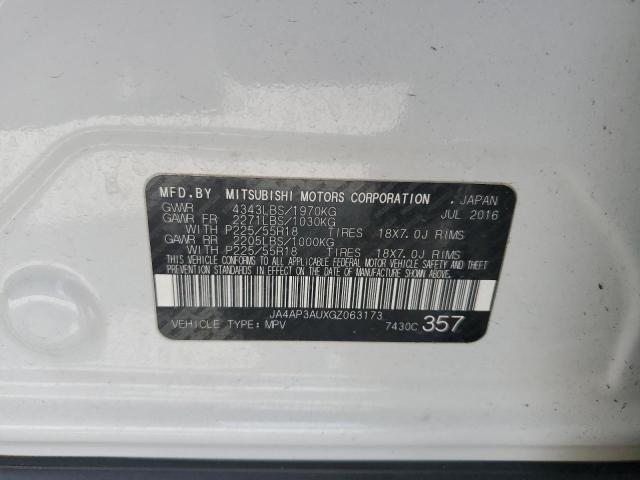 JA4AP3AUXGZ063173 Mitsubishi Outlander Sport Es