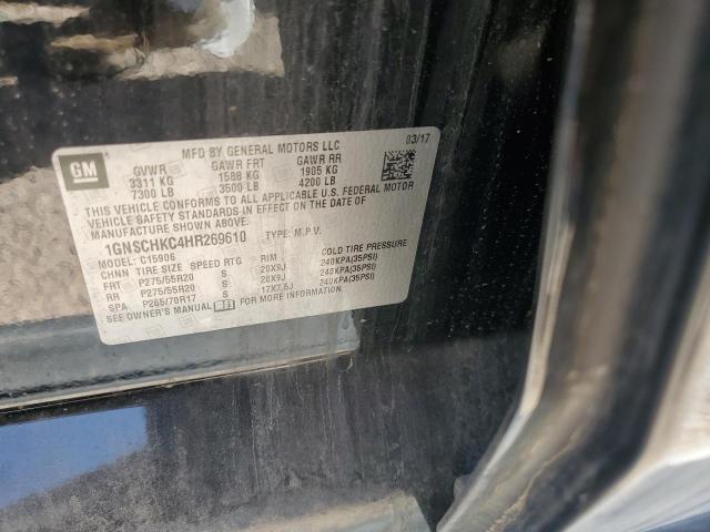 1GNSCHKC4HR269610 Chevrolet Suburban C1500 Lt