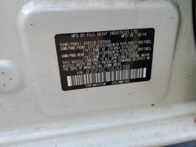 JF2GPABC7G8264398 Subaru Crosstrek Premium