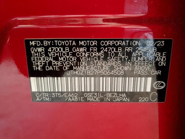 2023 LEXUS IS 350 F S - JTHGZ1B27P5064508