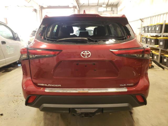 VIN 5TDGZRBH3LS047682 2020 Toyota Highlander, Xle no.6