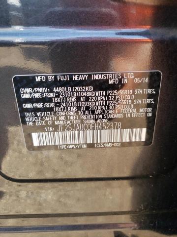 JF2SJAUC0FH452378 Subaru Forester 2.5i Touring