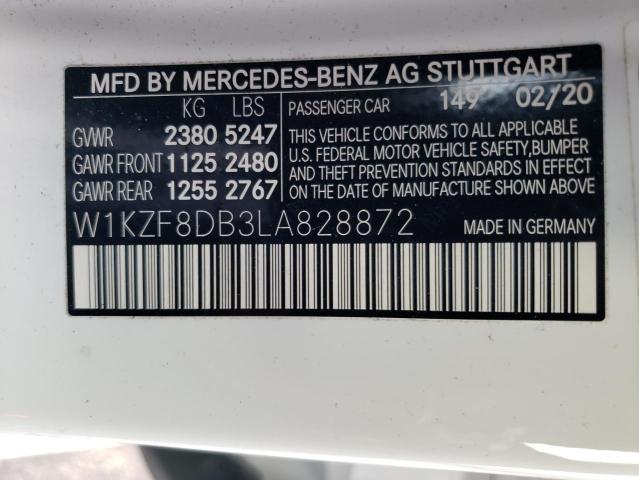 W1KZF8DB3LA828872 2020 MERCEDES-BENZ E-CLASS - Image 12