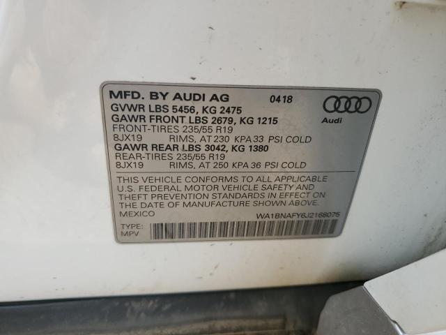 WA1BNAFY6J2168075 2018 AUDI Q5, photo no. 13