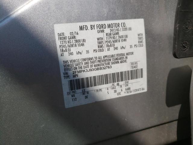 2FMPK3J93GBB32763 Ford EDGE SEL