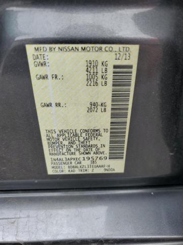 1N4AL3APXEC195769 Nissan ALTIMA 2.5