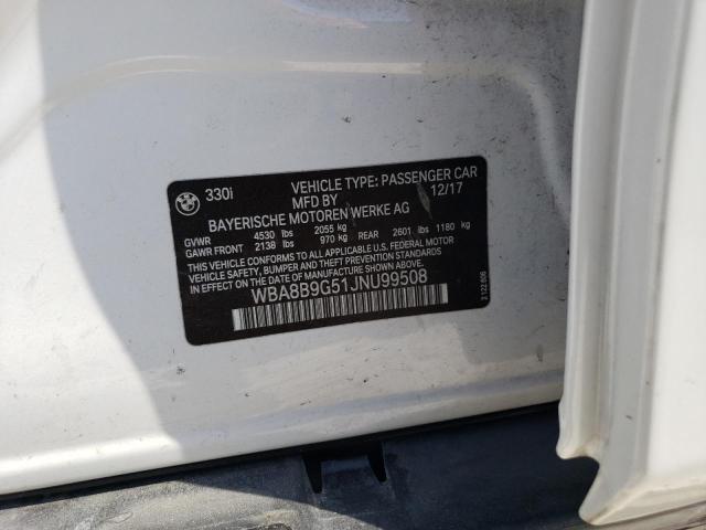 2018 BMW 330 I - WBA8B9G51JNU99508