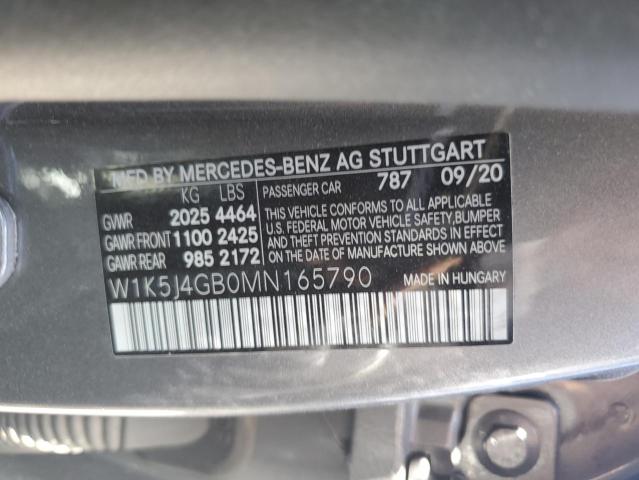 W1K5J4GB0MN165790 Mercedes-Benz CLA 250