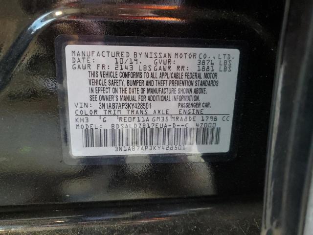 3N1AB7AP3KY428501 Nissan SENTRA S