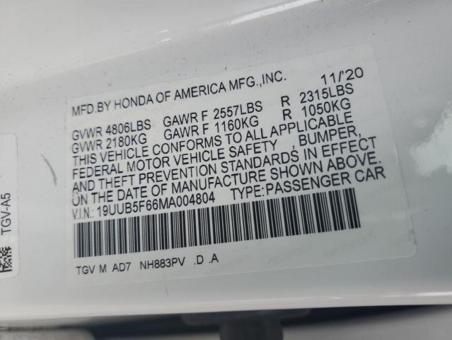 2021 ACURA TLX ADVANC 19UUB5F66MA004804