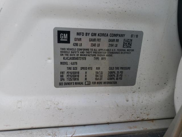 2019 BUICK ENCORE PRE - KL4CJASB5KB721978