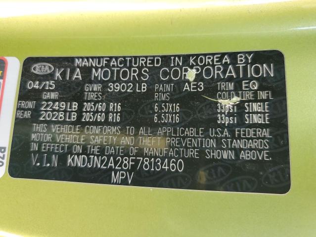 KNDJN2A28F7813460 KIA Soul