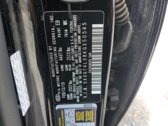 5XXGT4L38KG350545 KIA Optima Lx
