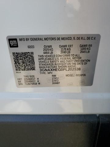 3GNAXHEG0PL202538 Chevrolet EQUINOX LS