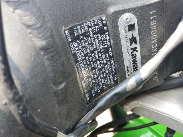 2012 KAWASAKI ZX1000 K - JKAZXCK1XCA004611