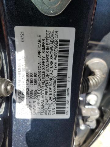19XZE4F9XNE004030 Honda Insight Touring