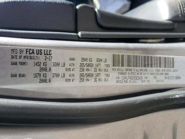 1C4RJFAG2HC823459 Jeep Grand Cherokee Laredo