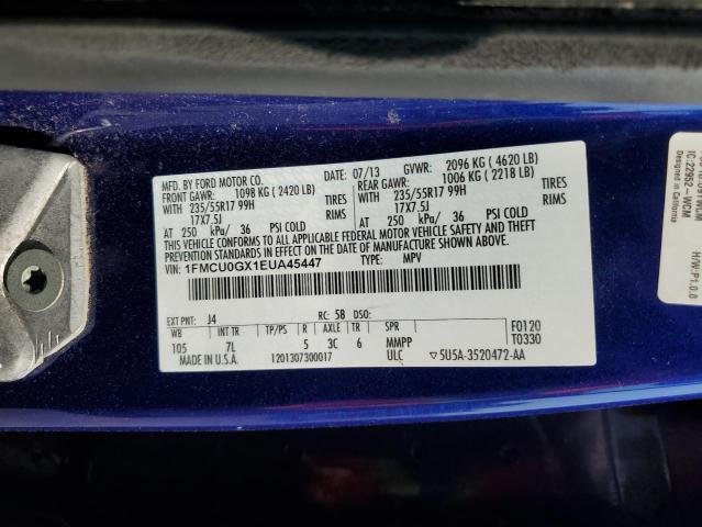 1FMCU0GX1EUA45447 Ford ESCAPE SE