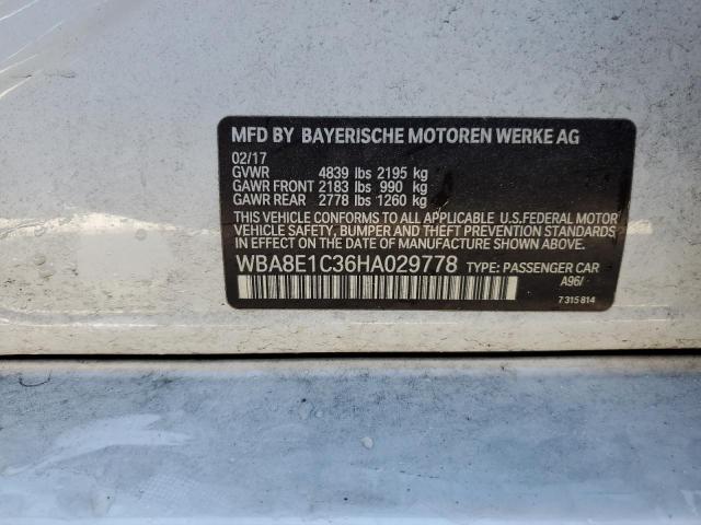 2017 BMW 330E - WBA8E1C36HA029778