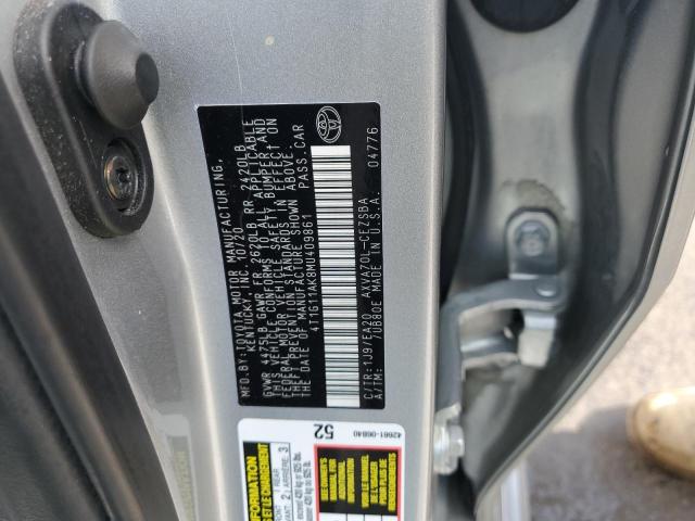 4T1G11AK8MU409861 Toyota Camry SE 10