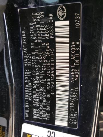 2022 TOYOTA AVALON NIG - 4T1EA1AB5NU014075