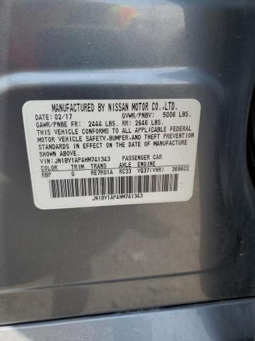 2017 INFINITI Q70 JN1BY1AP4HM741343