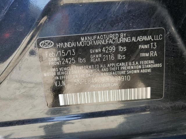 VIN 5NPEB4AC9DH694910 2013 HYUNDAI SONATA no.12