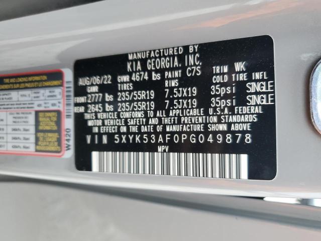 5XYK53AF0PG049878 KIA Sportage Sx Prestige