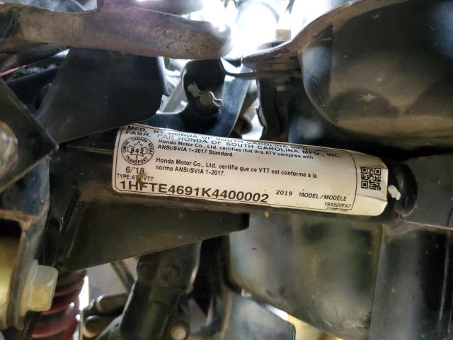 2019 HONDA TRX500 FA 1HFTE4691K4400002