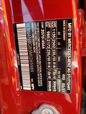 W1N4N4GB5MJ265989 Mercedes-Benz GLA 250