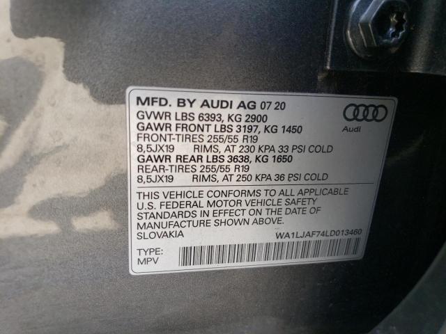 VIN WA1LJAF74LD013460 2020 Audi Q7, Premium Plus no.13