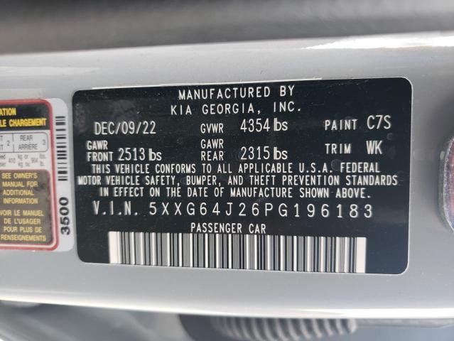 5XXG64J26PG196183 Kia K5 GT LINE 13