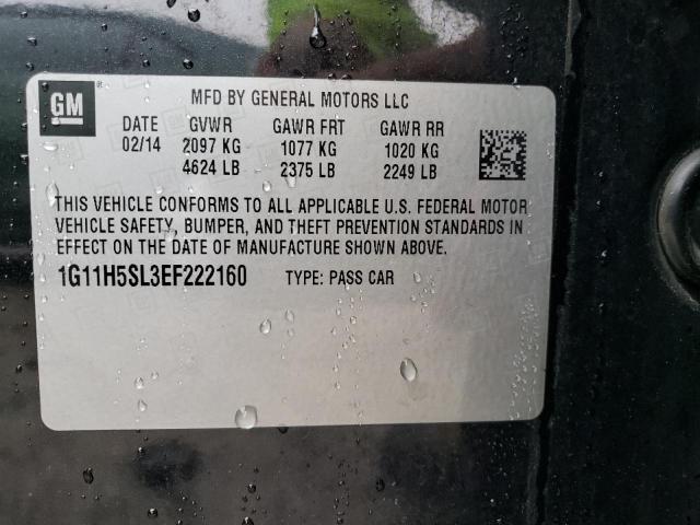 1G11H5SL3EF222160 2014 Chevrolet Malibu Ltz