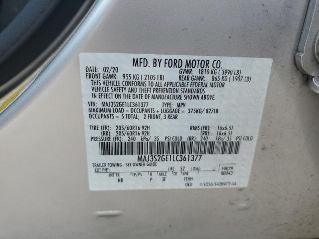 MAJ3S2GE1LC361377 Ford Ecosport Se