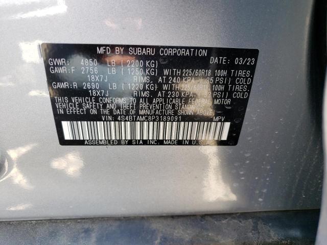 4S4BTAMC8P3189091 Subaru Outback Limited