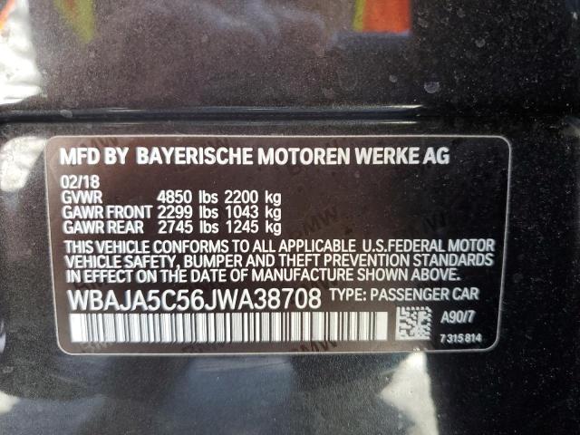 WBAJA5C56JWA38708 BMW 530 I