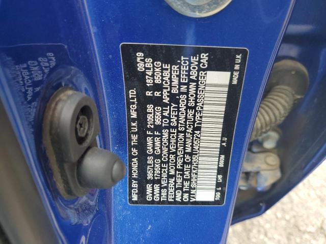 SHHFK7H35LU405724 Honda Civic Lx