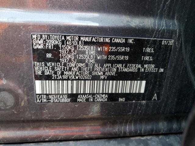 2T3A1RFV9LW102602 Toyota Rav4 Xle Premium