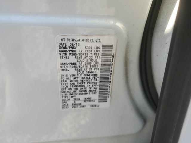 JN8CS1MU8EM451062 Infiniti QX70