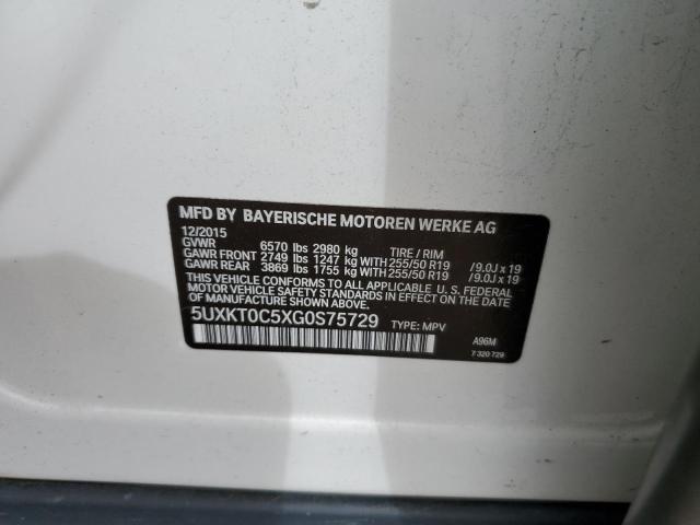 5UXKT0C5XG0S75729 2016 BMW X5, photo no. 12