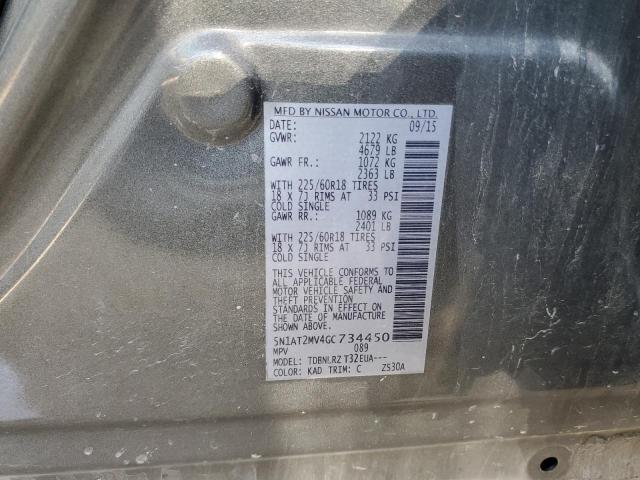 5N1AT2MV4GC734450 Nissan ROGUE S
