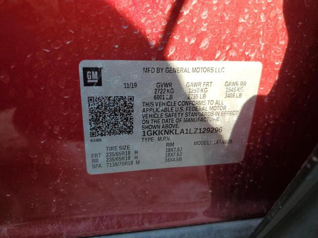 1GKKNKLA1LZ129296 GMC ACADIA SLE