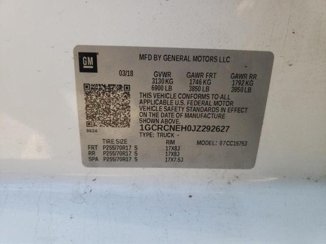 1GCRCNEH0JZ292627 Chevrolet Silverado C1500