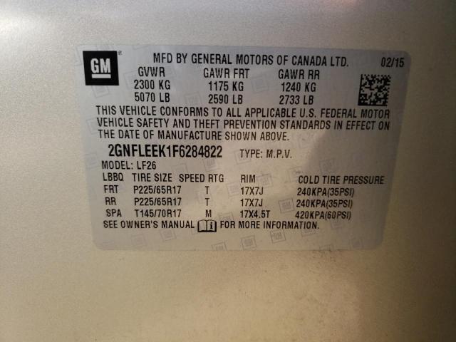 2015 CHEVROLET EQUINOX LS - 2GNFLEEK1F6284822