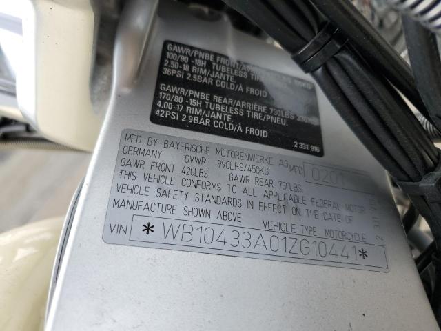 2001 BMW R1200 C IN - WB10433A01ZG10441