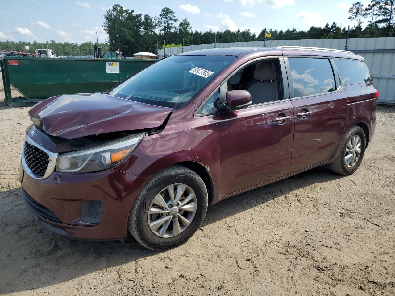2016 Kia Sedona Lx vin: KNDMB5C11G6093521